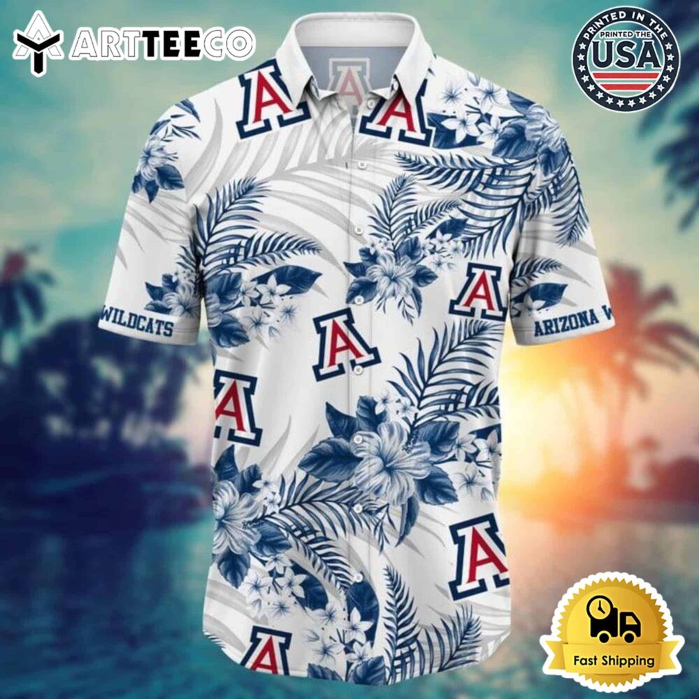 Arizona Wildcats Tropical Floral Hawaiian Shirt New Arrival Summer Style 2