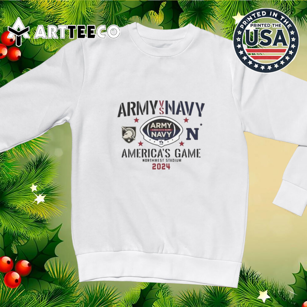 Army Black Knights vs Navy Midshipmen 2024 America's Game At Northwest Stadium Shirt 3