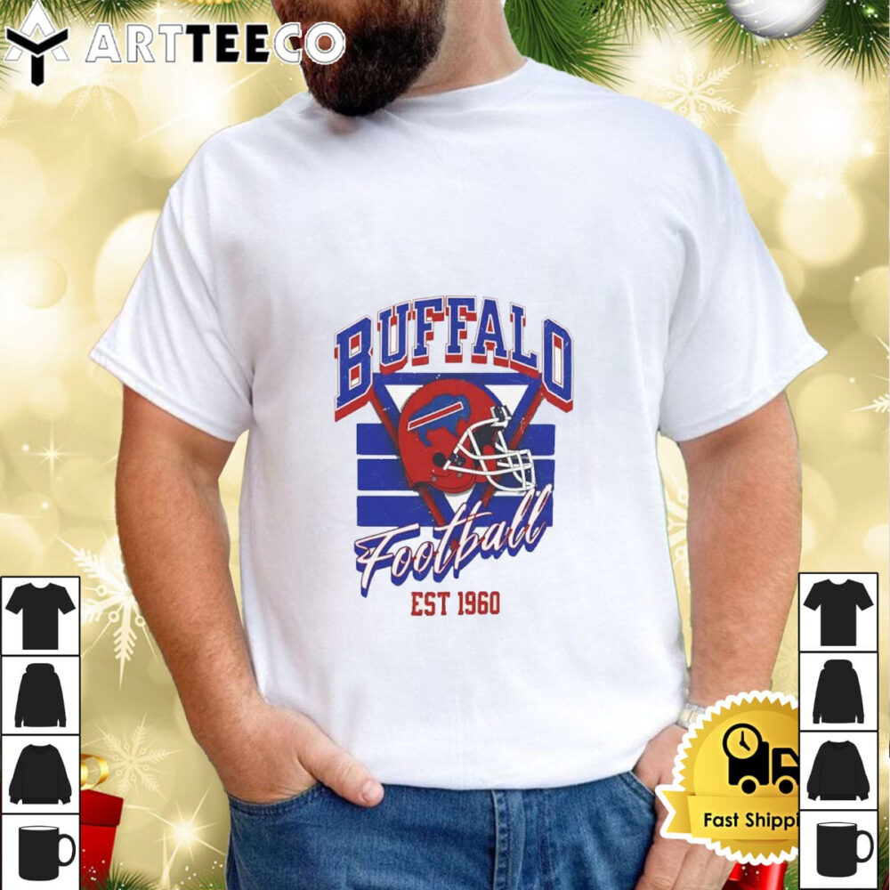 Buffalo Bills Football Est 1960 Helmet Shirt 1