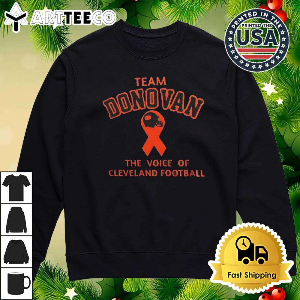 Cleveland Browns Team 2024 Jim Donovan The Voice Of The Cleveland Football Retro T Shirt 4