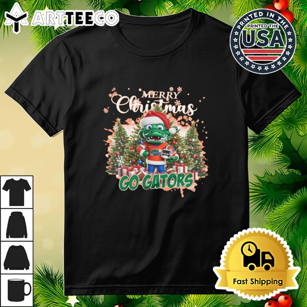 Florida Gators Merry Christmas Go Gators Mascot Shirt 3