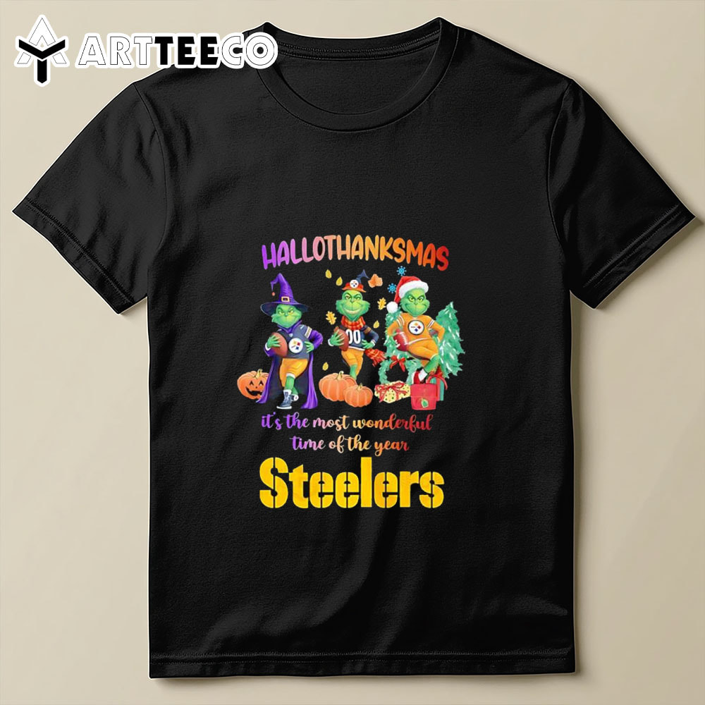 Hallothanksmas It The Most Wonderful Time Of The Year Pittsburgh Steelers T Shirt