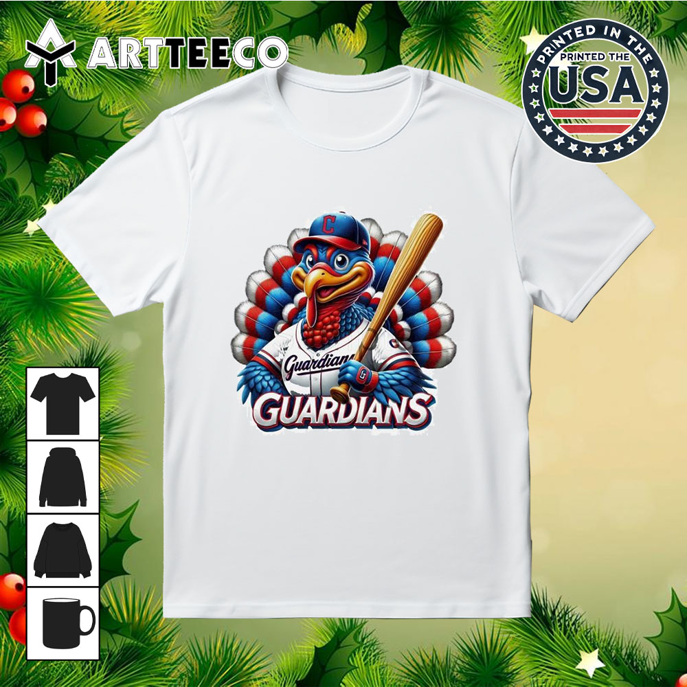 Happy Thanksgiving Cleveland Guardians Baseball Turkey 2024 Shirt 1