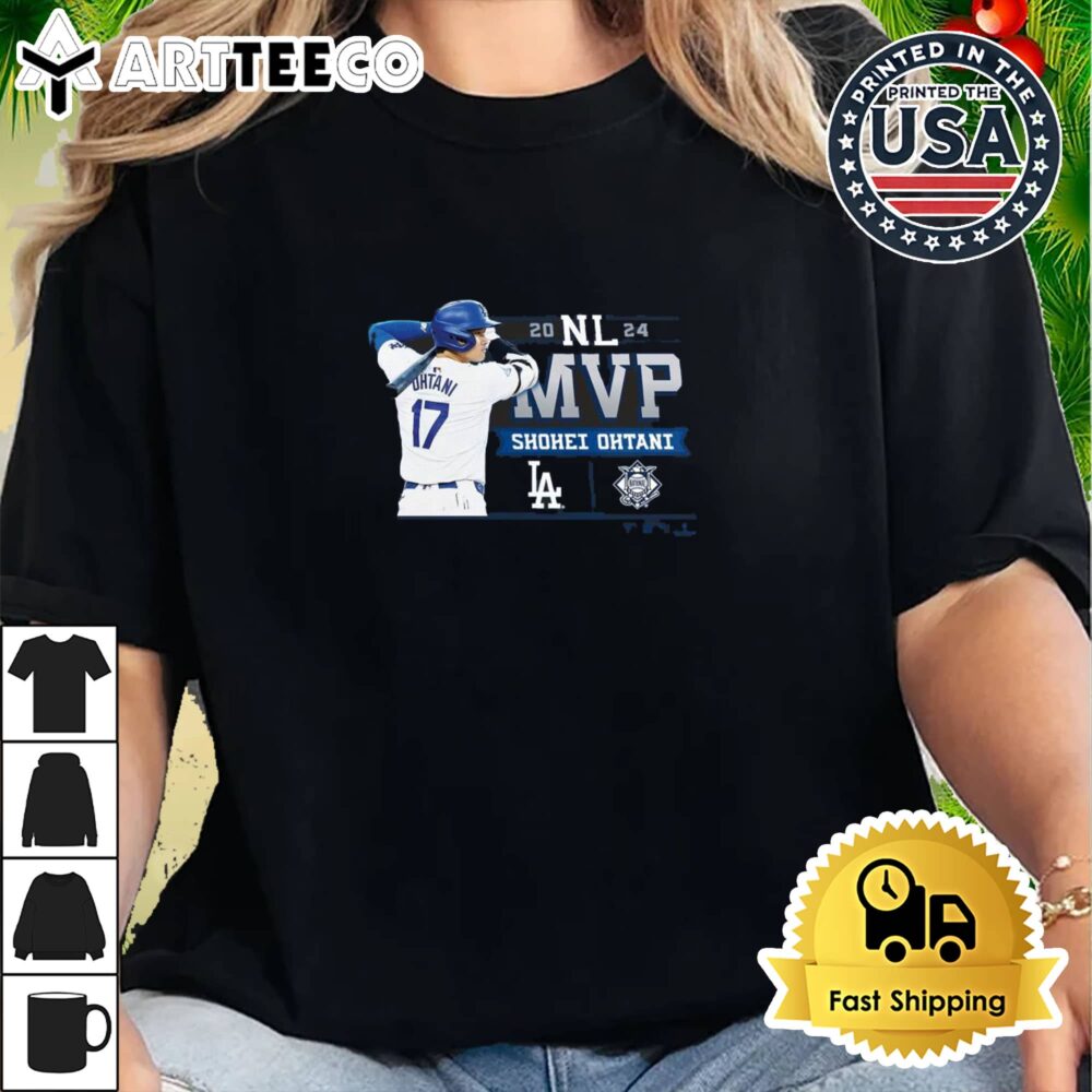 Los Angeles Dodgers Shohei Ohtani 2024 National League MVP Retro T Shirt 2