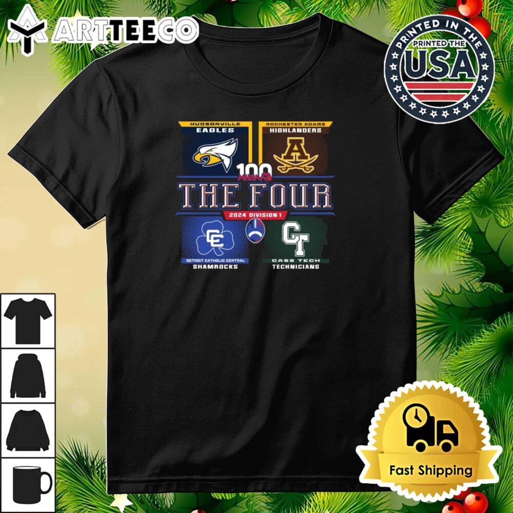 MHSAA The Four 2024 Division 1 Retro T Shirt 3