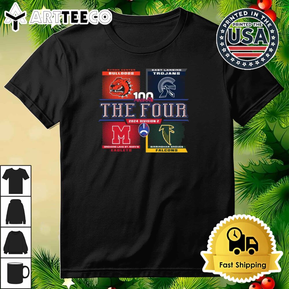 MHSAA The Four 2024 Division 2 Retro T Shirt 3