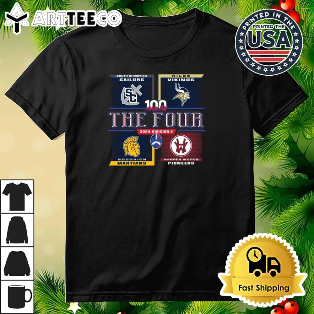 MHSAA The Four 2024 Division 4 Retro T Shirt 3