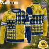 Michigan Wolverines Football Team Xmas Tree Snow Custom Name Ugly Christmas Sweater NCAA Football Gifts