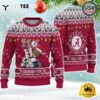 NCAA Alabama Crimson Tide Football HO HO HO Custom Name Ugly Christmas Sweater