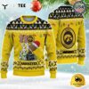 NCAA Iowa Hawkeyes Football HO HO HO Custom Name Ugly Christmas Sweater