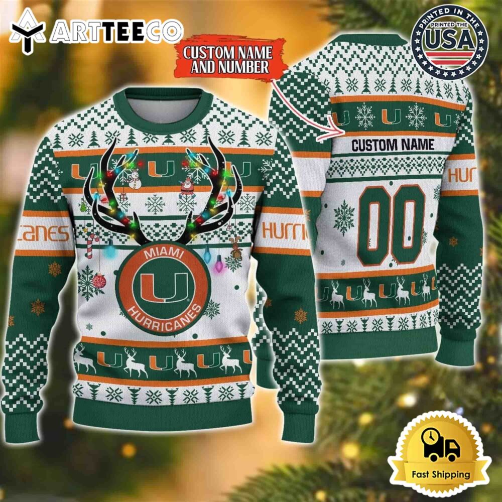 Miami Hurricanes Ugly Sweater