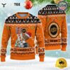 NCAA Oklahoma State Cowboys Football HO HO HO Custom Name Ugly Christmas Sweater