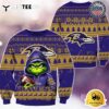 NFL Baltimore Ravens Christmas x Grinch Ugly Christmas Sweater