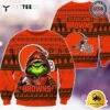 NFL Cleveland Browns Christmas x Grinch Ugly Christmas Sweater