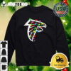 NFL Merry Christmas Atlanta Falcons Lights 2024 Logo T Shirt 4