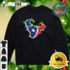 NFL Merry Christmas Houston Texans Lights 2024 Logo T Shirt 4