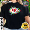 NFL Merry Christmas Kansas City Chiefs Lights 2024 Logo T Shirt 2