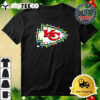 NFL Merry Christmas Kansas City Chiefs Lights 2024 Logo T Shirt 3