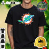 NFL Merry Christmas Miami Dolphins Lights 2024 Logo T Shirt 1