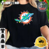 NFL Merry Christmas Miami Dolphins Lights 2024 Logo T Shirt 2