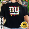 NFL Merry Christmas New York Giants Lights 2024 Logo T Shirt 2