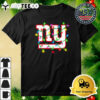 NFL Merry Christmas New York Giants Lights 2024 Logo T Shirt 3