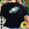 NFL Merry Christmas Philadelphia Eagles Lights 2024 Logo T Shirt 2