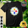 NFL Merry Christmas Pittsburgh Steelers Lights 2024 Logo T Shirt 3