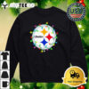 NFL Merry Christmas Pittsburgh Steelers Lights 2024 Logo T Shirt 4