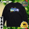 NFL Merry Christmas Seattle Seahawks Lights 2024 Logo T Shirt 4