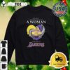 Never Underestimate A Woman Who Understands Basketball And Loves Los Angeles Lakers Diamond Heart 2024 Retro T Shirt 4