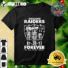 Oakland Raiders Forever We Will Never Forget Signatures T Shirt 3