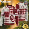 Oklahoma Sooners Football Team Xmas Tree Snow Custom Name Ugly Christmas Sweater NCAA Football Gifts