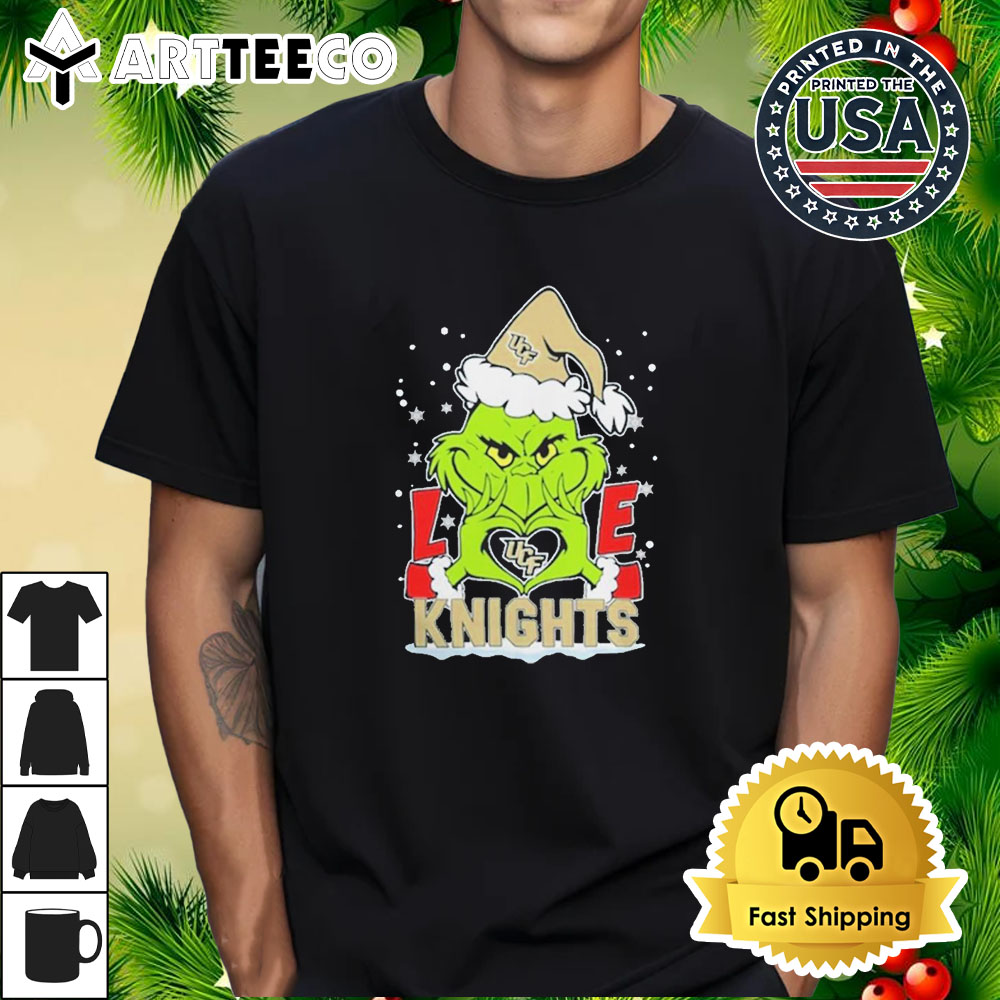 The Grinch Love 2024 UCF Knights Football Christmas Retro T Shirt 1